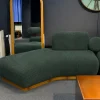 عکس مبل با پارچه تدی سبز